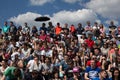 Spectators Cheering At Outdoor Sports Event Royalty Free Stock Photo