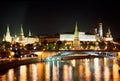 Russia, Moscow, night view Royalty Free Stock Photo