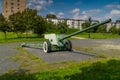 Russia. Moscow oblast. July 13, 2023. Anti-tank gun Rapier on the tank alley in Stupino