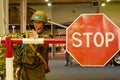 Russia. Moscow oblast. Patriot Park May 22, 2021. A mannequin in the uniform of a soldier of the peacekeeping forces