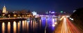 Russia-23.05.2014, Moscow panorama view on the river from the b