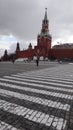 Russia. Moscow. Pedestrian zebra on the Red Square.