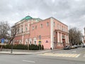 Moscow, Russia, December, 21, 2019. Moscow, Pokrovka street in winter. Church Of the resurrection of the living in Barashy 1734 ye