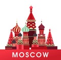 Russia Moscow poster Royalty Free Stock Photo