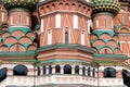Russia, Moscow, Red Square,   St. Basils cathedral. Royalty Free Stock Photo