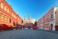 Russia, Moscow - Red square at sunrise, nobody