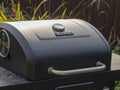 03.10.2020 Russia, Moscow region. char-broil charcoal grill with lid. Barbecue equipment