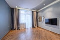 Russia, Moscow region - interior design living room in luxury new apartment