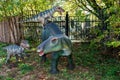 Russia, Moscow - September 29, 2018: Dinosaur in the park