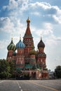 Russia Moscow September 2019. St. Basils Cathedral, Red Square. Sunny day Royalty Free Stock Photo