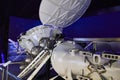 06.17.2022 Russia Moscow VDNH Pavilion Cosmos the lunar rover moving out of the lunar lander