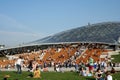 Russia, Moscow, Zaryadye Park: the Muscovites have a rest