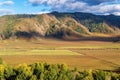 Rural mountain landscape in the fall Royalty Free Stock Photo