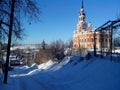 Russia,Mozhaisk, Moscow region.The descent on the Borodinskaya s Royalty Free Stock Photo