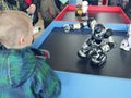 Russia, Murmansk - 07 April 2019: international interactive robot exhibition for children Robopolis