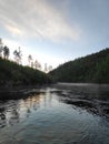 Russia, Murmansk region, the Arctic Circle, Karelia, the Tumcha River