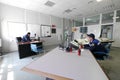 RUSSIA, NADYM - JUNE 6, 2011: ÃÂ¡orporation GAZPROM in Novy Urengoy, YANAO, June 6, 2011 in Nadym, Russia. Office. Unknown male