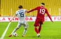 Russia national football team striker Aleksei Miranchuk against Turkey striker Kenan Karaman during UEFA Nations League match