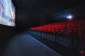 Russia, Nizhny Novgorod - may 26, 2014: Sormovsky Cinema. Empty red cinema hall seats, comfortable and soft chairs Royalty Free Stock Photo