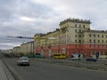 View of cityscape of north siberian town Norilsk. Russia