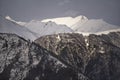 The silence of the snow-capped mountains