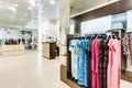 Russia, Novosibirsk - April 25, 2018: interior of women`s clothing and accessories store boutique EMPORIO Royalty Free Stock Photo