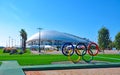 Russia - October 2 2018 Sochi Olympic Park.Stadium arena Fisht Sochi Royalty Free Stock Photo
