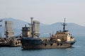 Russia. The oil terminal in Nakhodka seaport