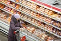 Russia, Omsk - January 22, 2015: Supermarket big store