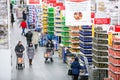 Russia, Omsk - January 22, 2015: Supermarket big store