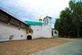 Russia, Pechory. The Pskov-Caves monastery. The Saint Nicholas Church. Royalty Free Stock Photo