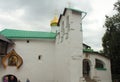 Russia, Pechory. St. Nicholas Church of the Pskov-Caves Monastery. Royalty Free Stock Photo