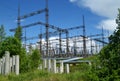 RUSSIA, PERM - JUNE 12, 2015: Electrical substation