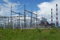 RUSSIA, PERM - JUNE 12, 2015: Electrical substation