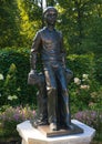 RUSSIA, PETERHOF - AUGUST 20, 2022: Monument to Tsarevich Alexei in Peterhof