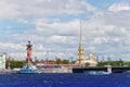 Russia. Petersburg.Cityscape in a sunny day