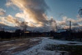 Russia. Petrozavodsk. Sheltozero village in Karelia. November 15, 2017