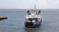 RUSSIA,PORT-KAVKAZ - JUNE 12, 2014: Car ferry service between Krasnodar region and the Crimea Royalty Free Stock Photo