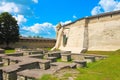 Russia, Pskov. The Pskov Krom, or Pskov Kremlin and The Daumantas, or Dovmont, Town Royalty Free Stock Photo