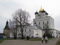 Russia, Pskov, Pskov Kremlin in early spring.