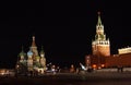 Russia. Red square, night Royalty Free Stock Photo