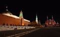 Russia. Red square, night Royalty Free Stock Photo