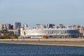 Russia, Rostov-on-Don - November 28, 201: Football stadium Rostov Arena. The stadium for the 2018 FIFA World Cup. View from rowing Royalty Free Stock Photo