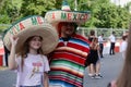 Russia Rostov-on-don 23 June 2018 fans March to the stadium Rostov arena for the match between Mexico and South Korea Royalty Free Stock Photo