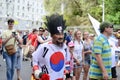 Russia Rostov-on-don 23 June 2018 fans March to the stadium Rostov arena for the match between Mexico and South Korea Royalty Free Stock Photo