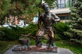 `Grandfather Shchukar` - monument to one of the main characters in the novel `Virgin Soil Upturned` by Mikhail Sholokhov Royalty Free Stock Photo