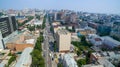 Russia. Rostov-on-Don. Red Army Street. The city center. Aerial view