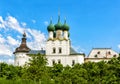 Church of St. Gregory the Theologian and the Grigorievskaya watchtower of the Kremlin in Rostov the Great Royalty Free Stock Photo