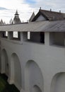 Rostov Kremlin. View of internal gallery. Royalty Free Stock Photo