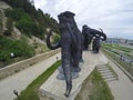 Russia, Russian Federation. Khanty-Mansiysk , national park and huge mammoth monument